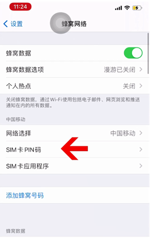 资溪苹果14维修网分享如何给iPhone14的SIM卡设置密码 